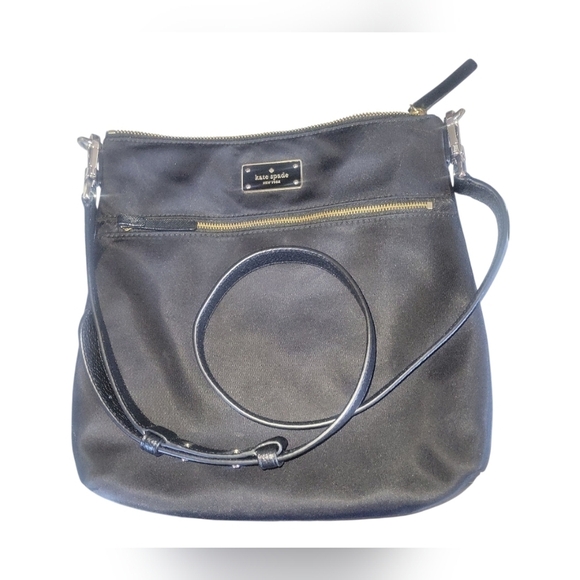 kate spade Handbags - Kate Spade NY Black Dawn Nylon Flat Crossbody Purse Bag